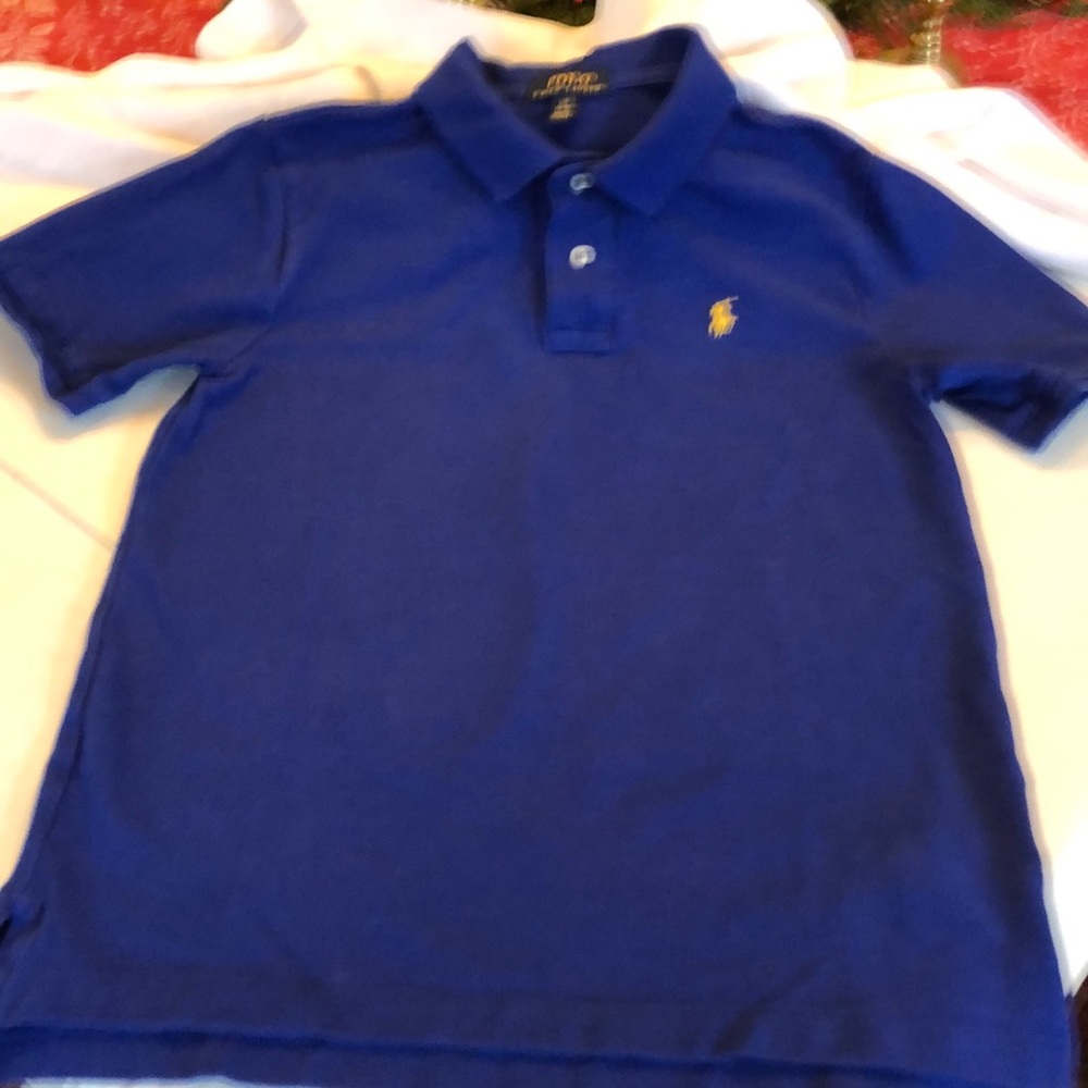 Ralph Lauren boy’s blue polo shirt size 14-16